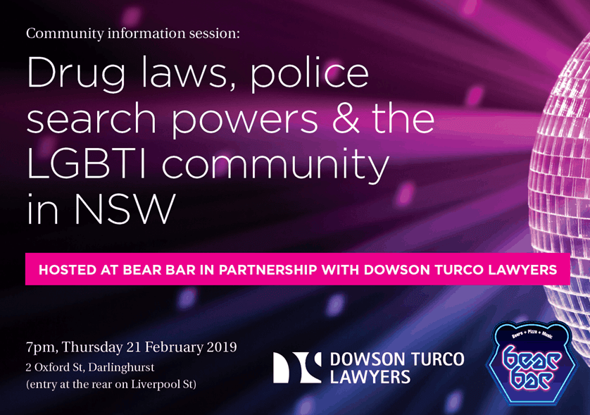 Drug laws and police search powers in NSW | DTL